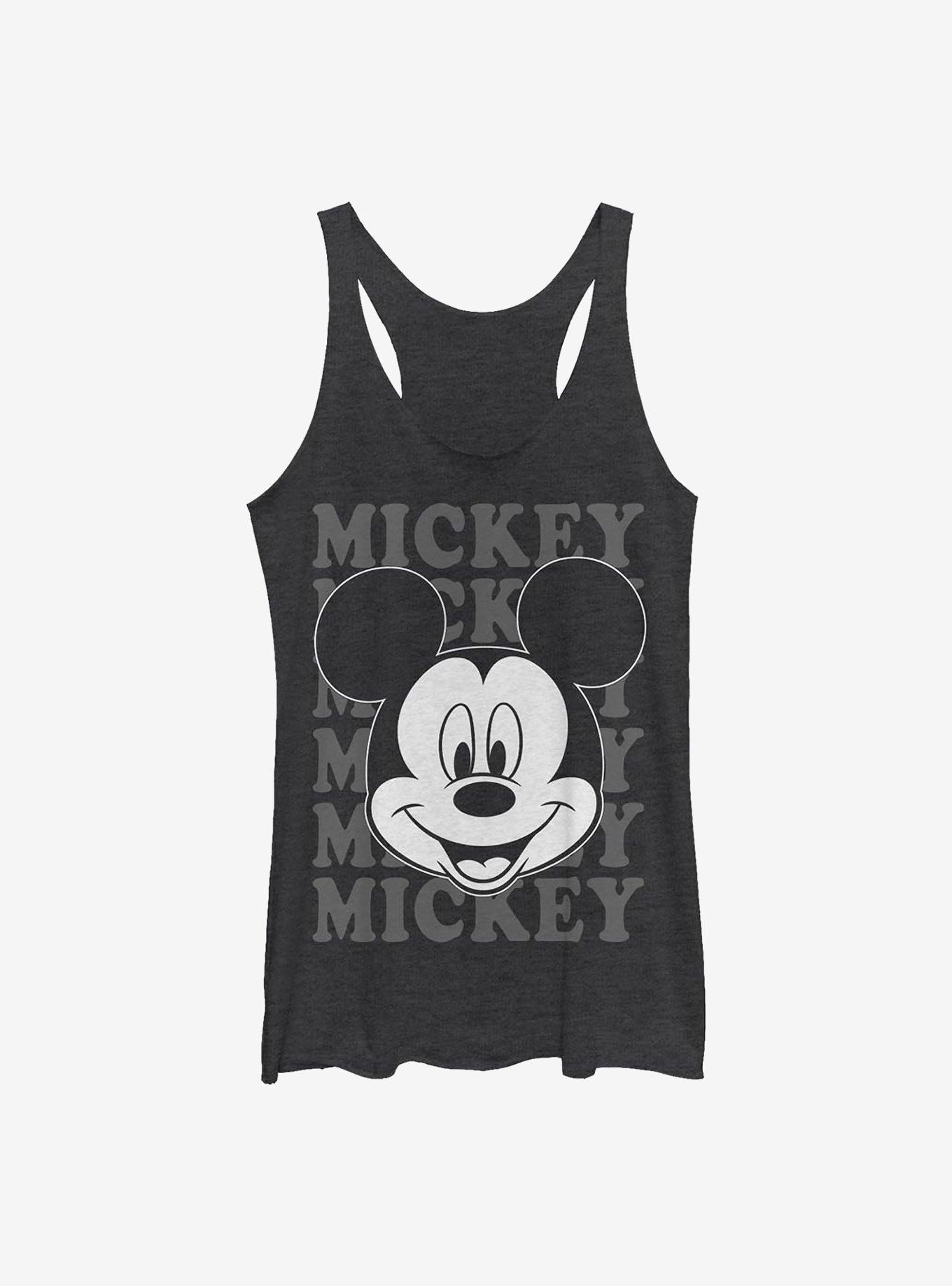 Disney Mickey Mouse All Name Girls Tank, BLK HTR, hi-res