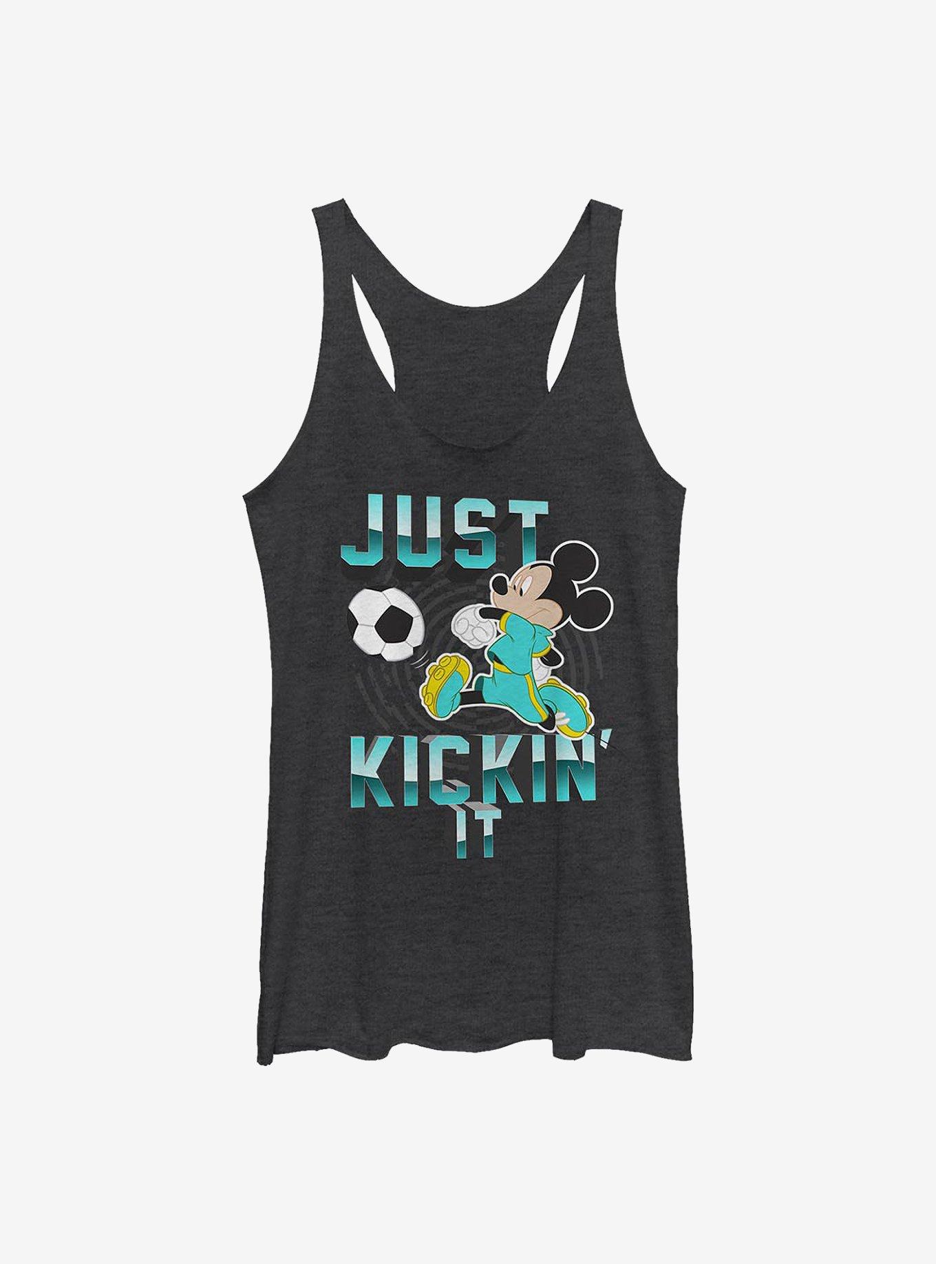 Disney Mickey Mouse Kickin' It Girls Tank, BLK HTR, hi-res