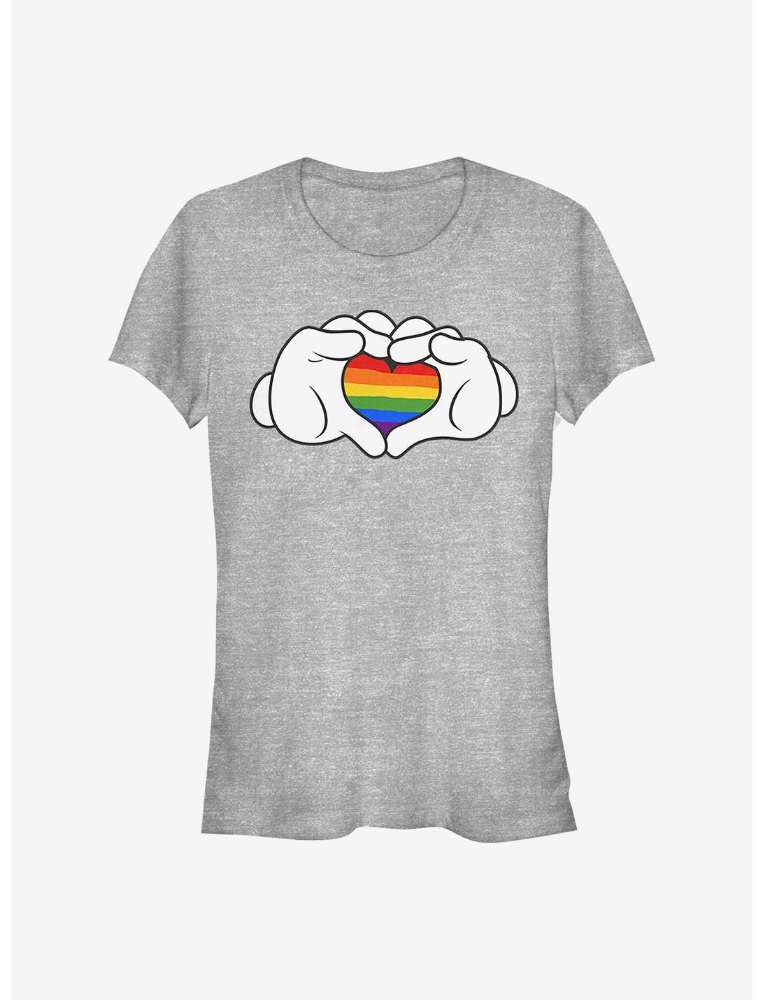 Disney Mickey Mouse Rainbow Love Girls T-Shirt, ATH HTR, hi-res