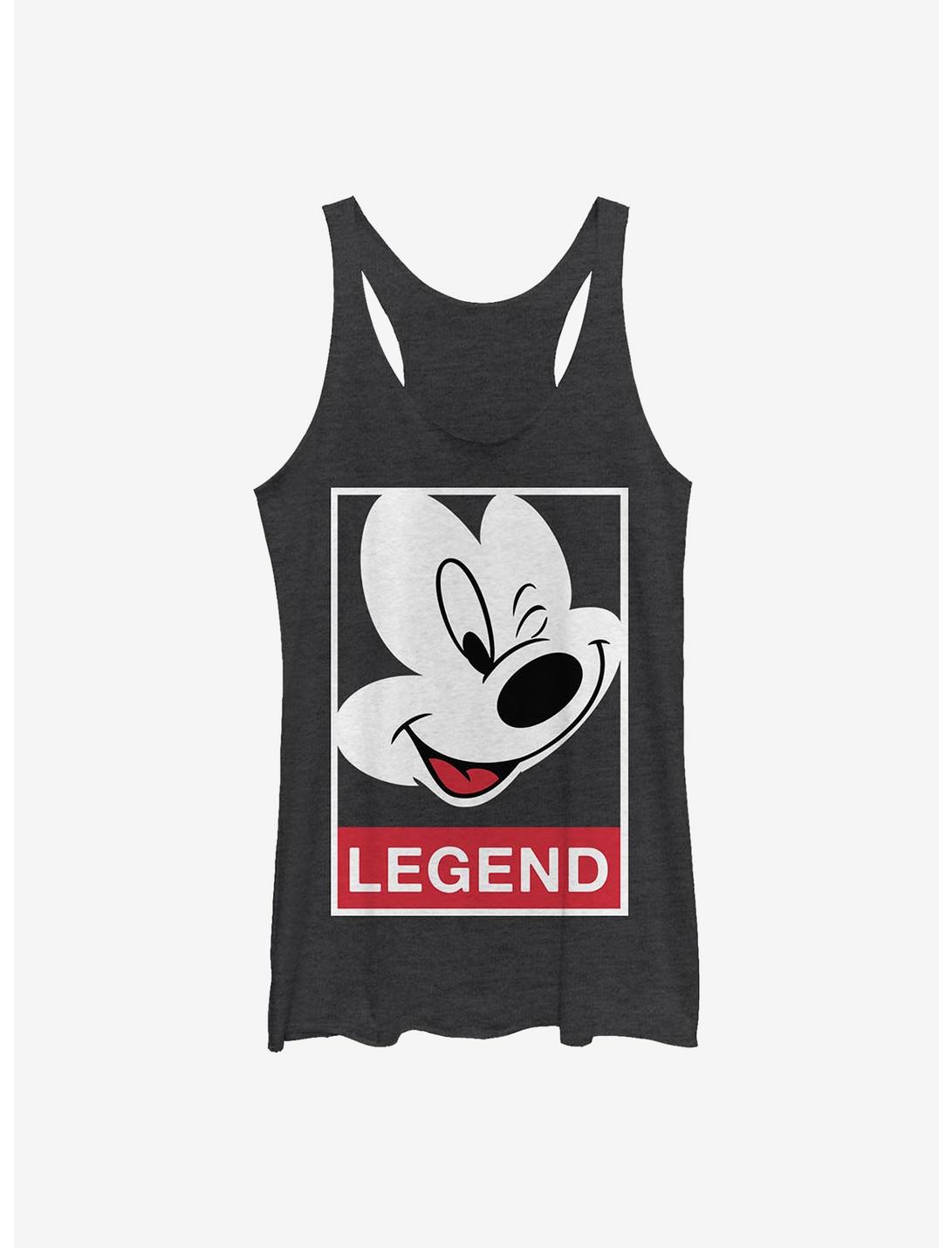 Disney Mickey Mouse Legend Girls Tank, BLK HTR, hi-res
