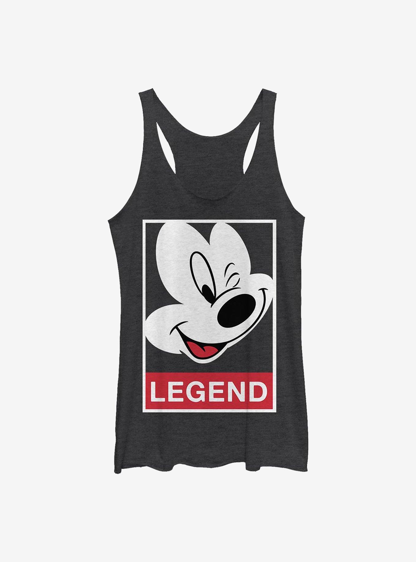 Disney Mickey Mouse Legend Girls Tank, BLK HTR, hi-res
