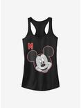 Disney Mickey Mouse Letter Mickey Girls Tank, BLACK, hi-res