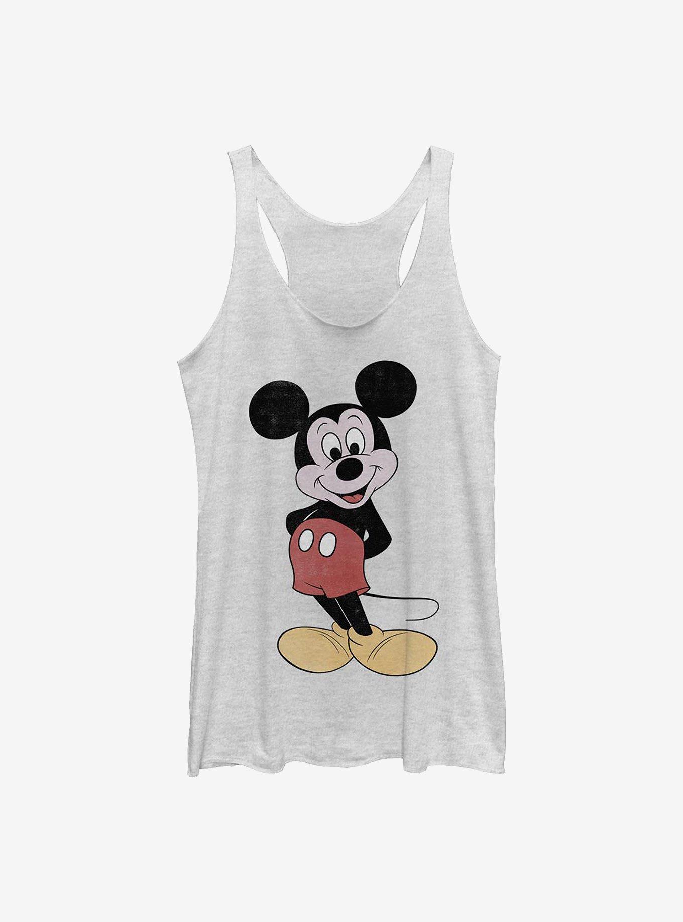 Disney Mickey Mouse 80's Mickey Girls Tank, WHITE HTR, hi-res
