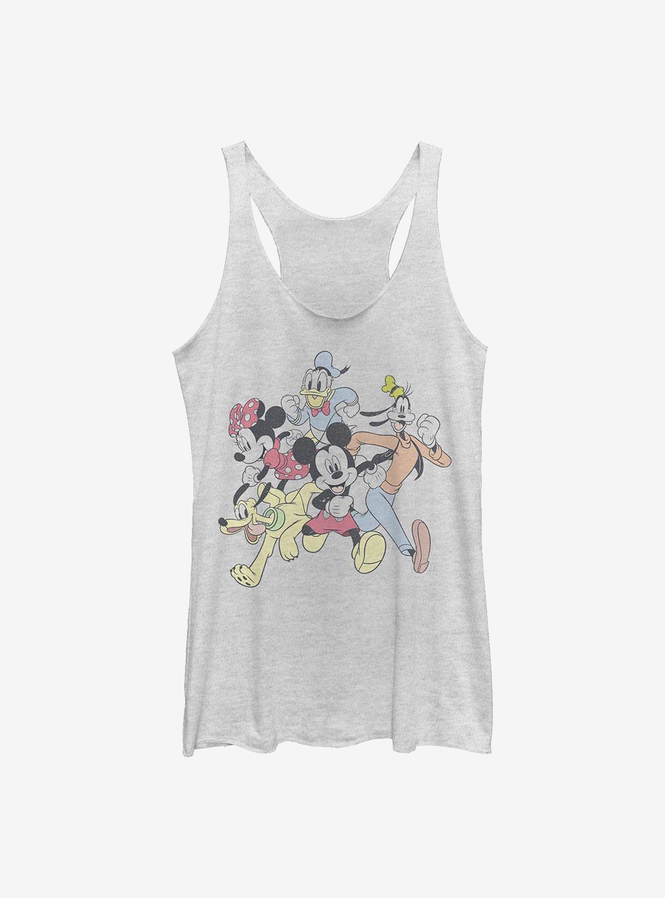 Disney Mickey Mouse Group Run Girls Tank, WHITE HTR, hi-res