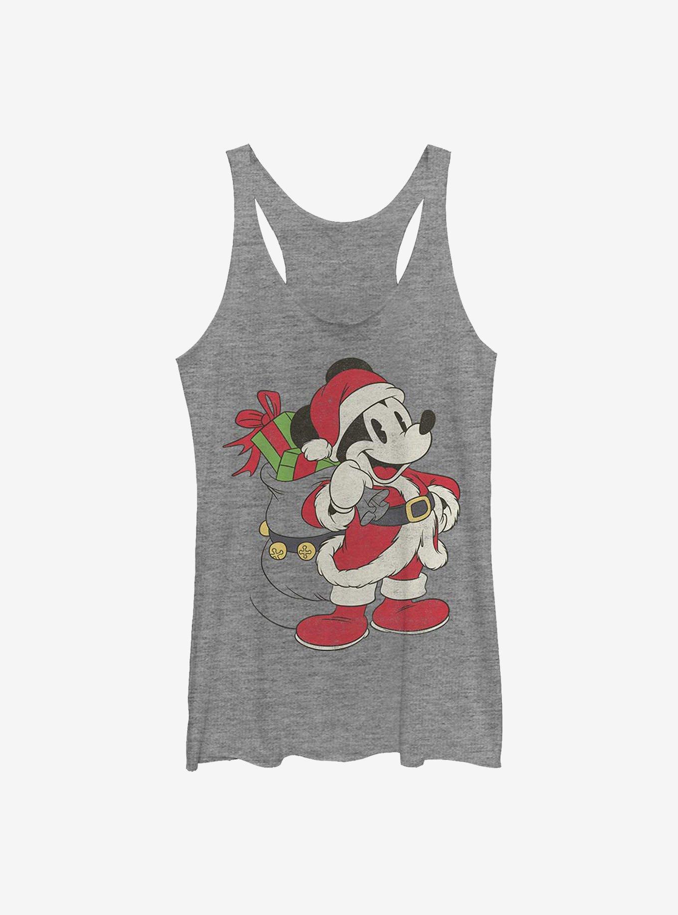 Disney Mickey Mouse Just Santa Mickey Girls Tank, GRAY HTR, hi-res