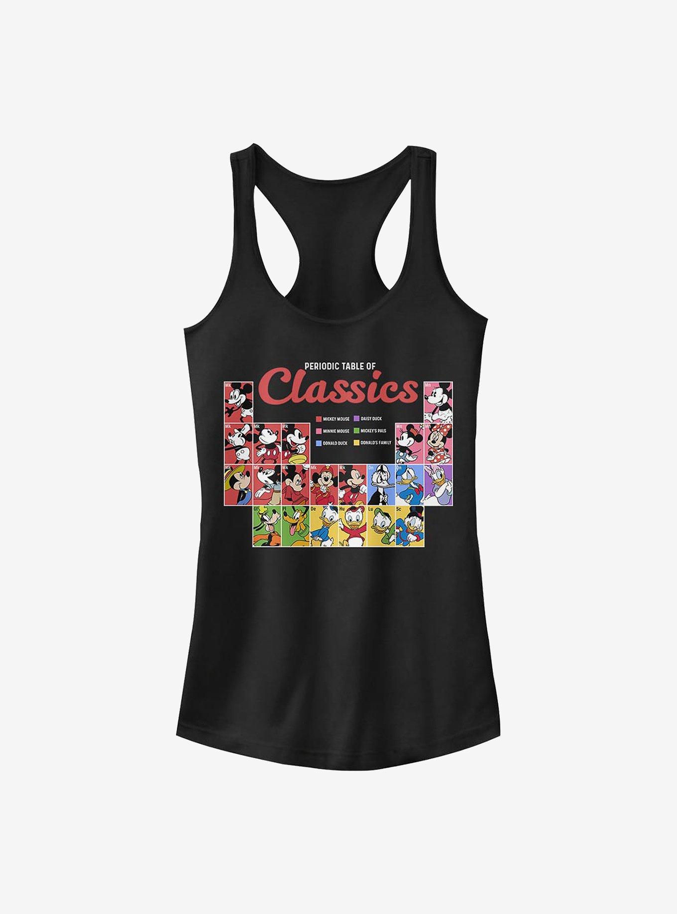 Disney Mickey Mouse Classic Periodic Girls Tank, BLACK, hi-res