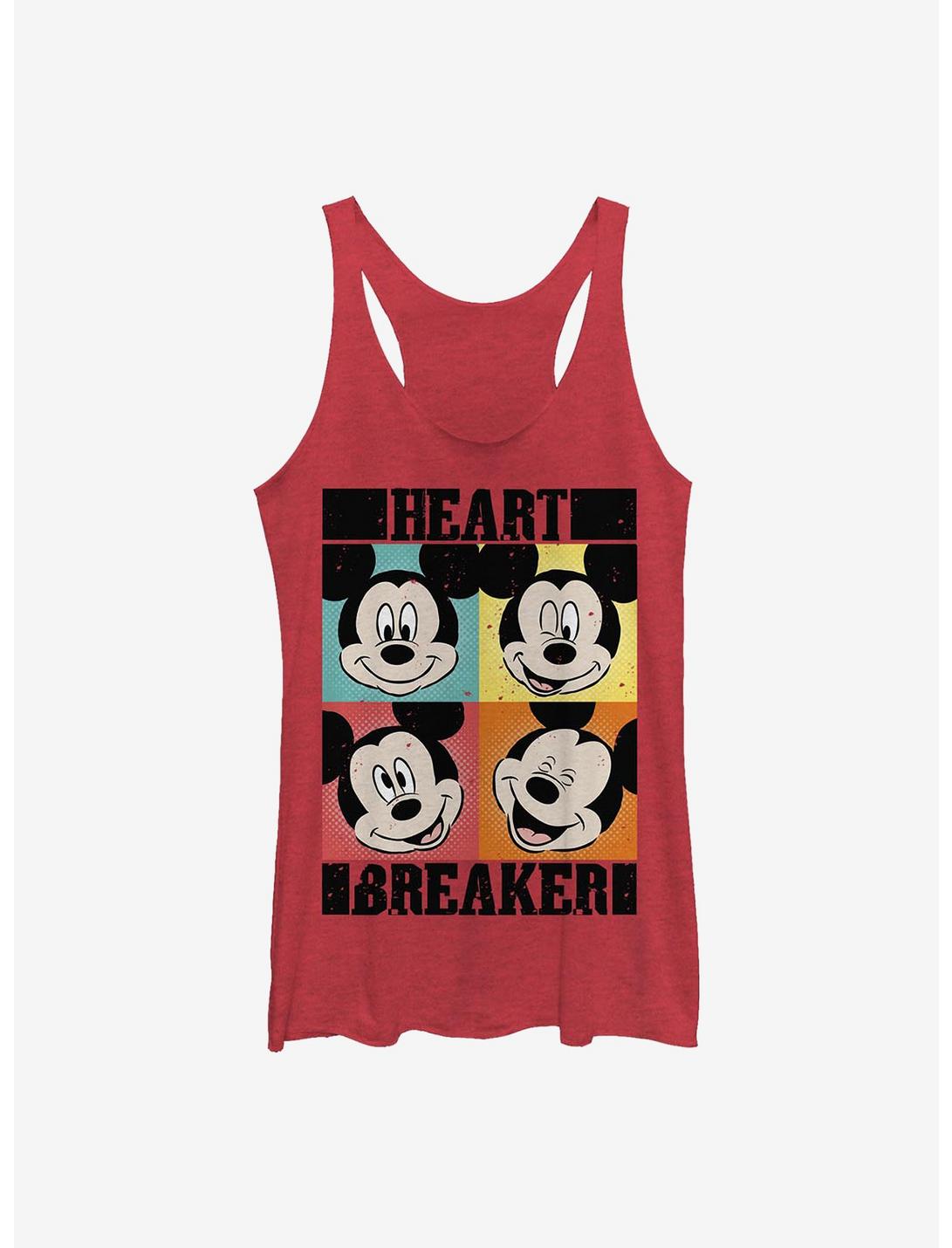 Disney Mickey Mouse Mickey Heart Girls Tank, RED HTR, hi-res