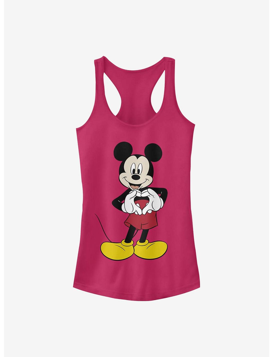 Disney Mickey Mouse Mickey Love Girls Tank, RASPBERRY, hi-res