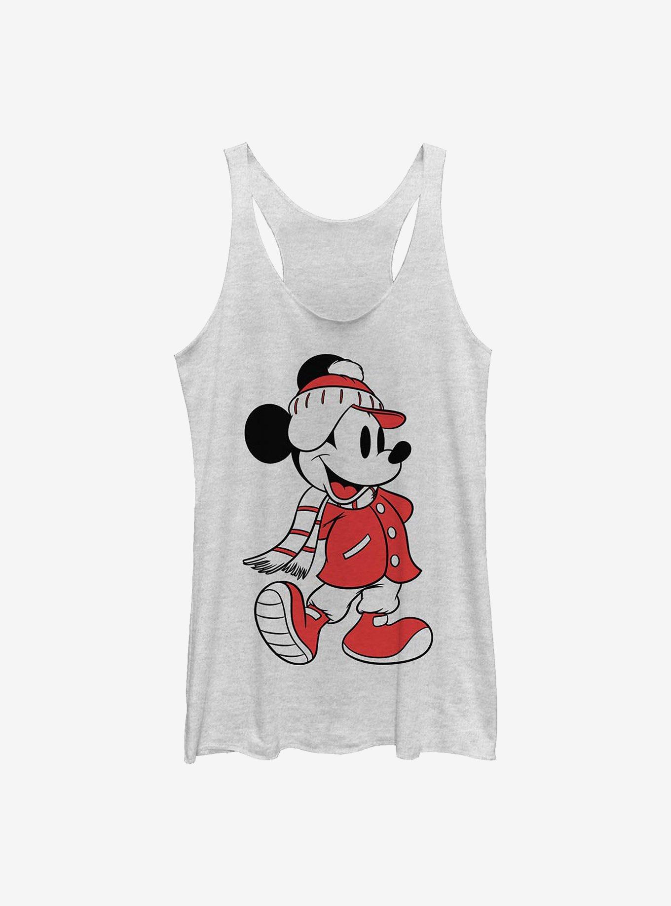 Disney Mickey Mouse Mickey Winter Fill Girls Tank, WHITE HTR, hi-res