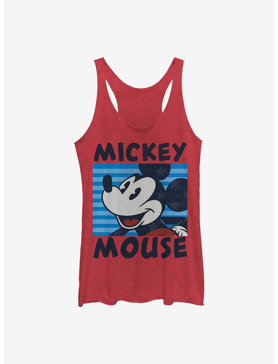 Disney Mickey Mouse Mickey's Stripes Girls Tank, RED HTR, hi-res