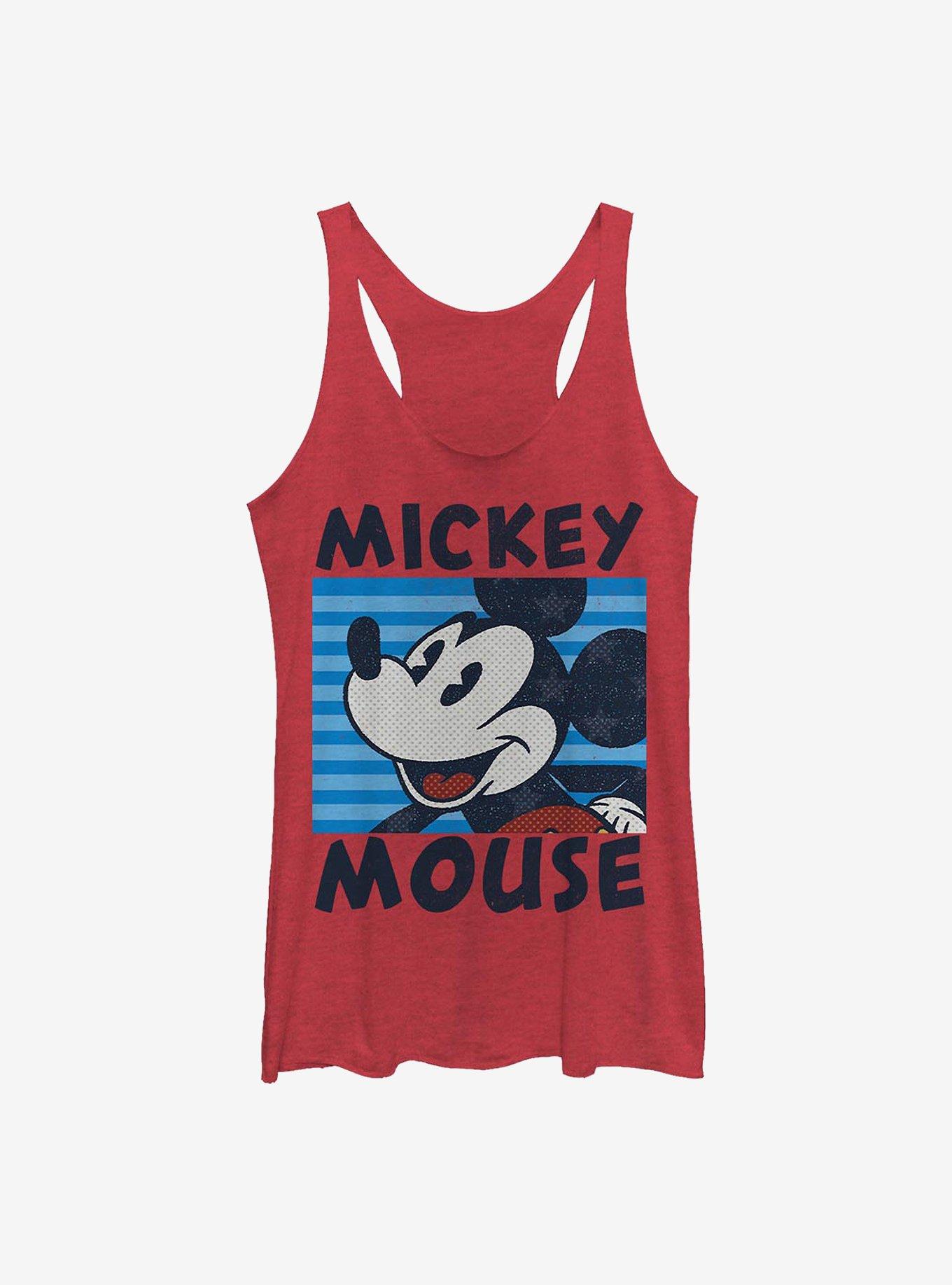Disney Mickey Mouse Mickey's Stripes Girls Tank, RED HTR, hi-res