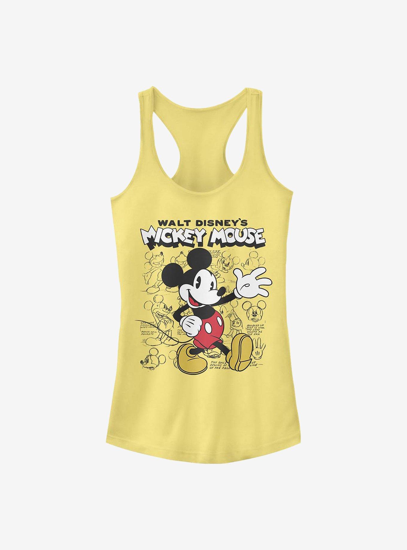 Disney Mickey Mouse Sketchbook Girls Tank, BANANA, hi-res