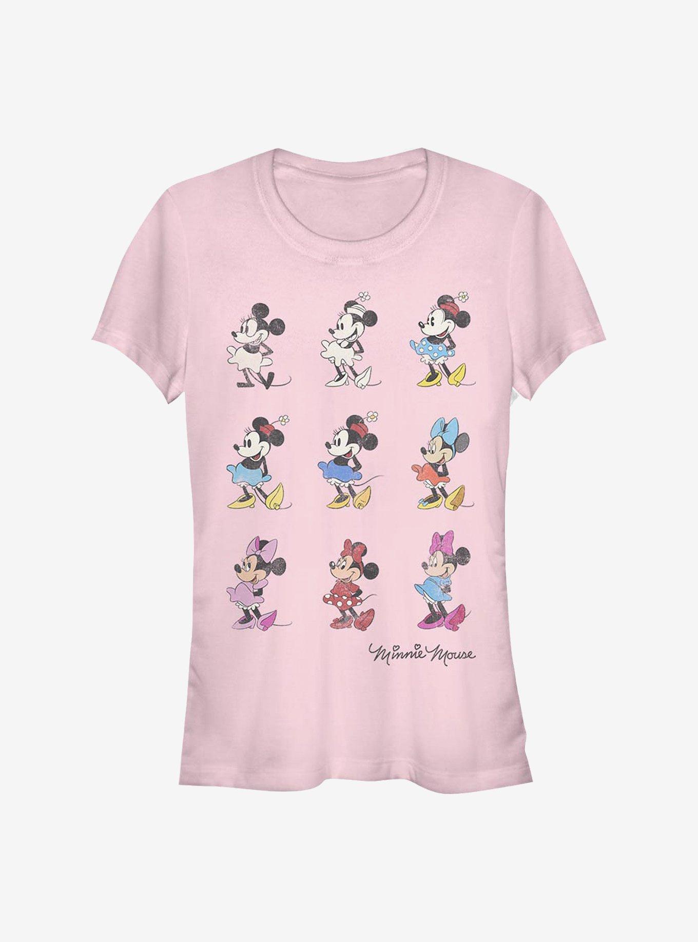 Disney Minnie Mouse Minnie Evolution Girls T-Shirt, LIGHT PINK, hi-res