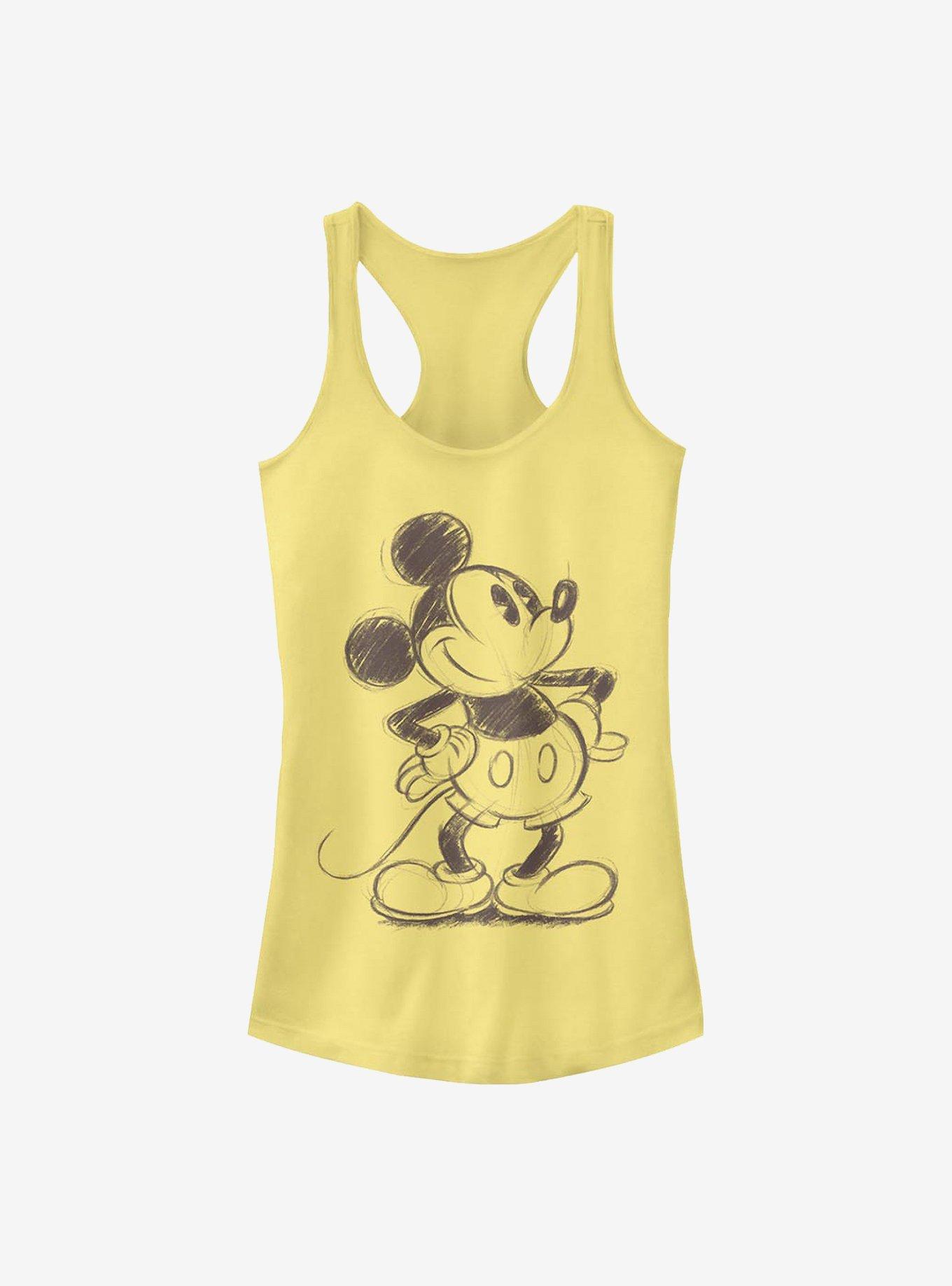 Disney Mickey Mouse Sketch Mickey Girls Tank, BANANA, hi-res