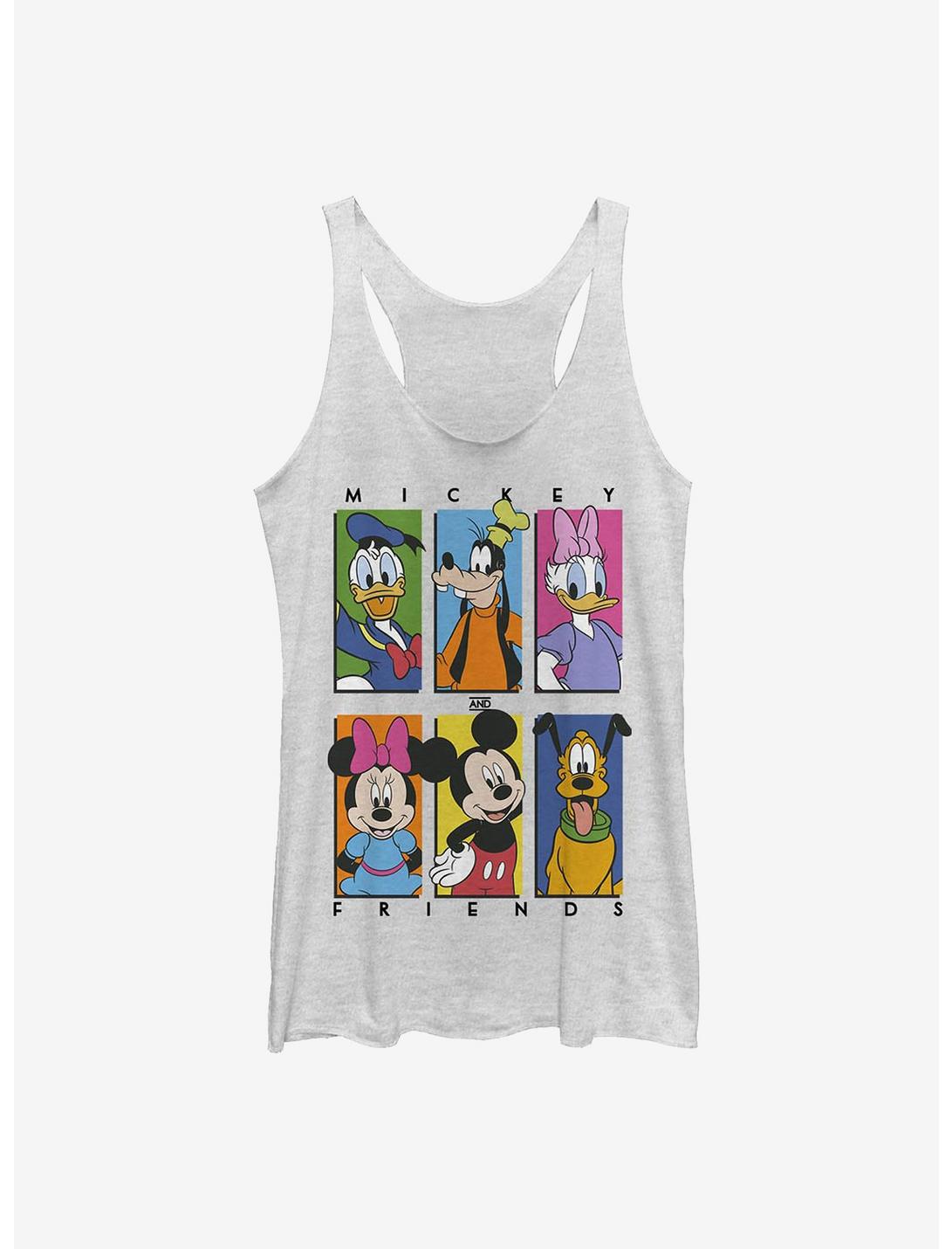 Disney Mickey Mouse Six Up Girls Tank, WHITE HTR, hi-res