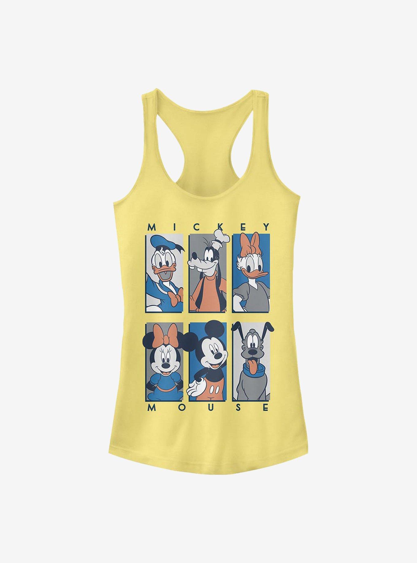 Disney Mickey Mouse Six Up Muted Girls Tank, BANANA, hi-res