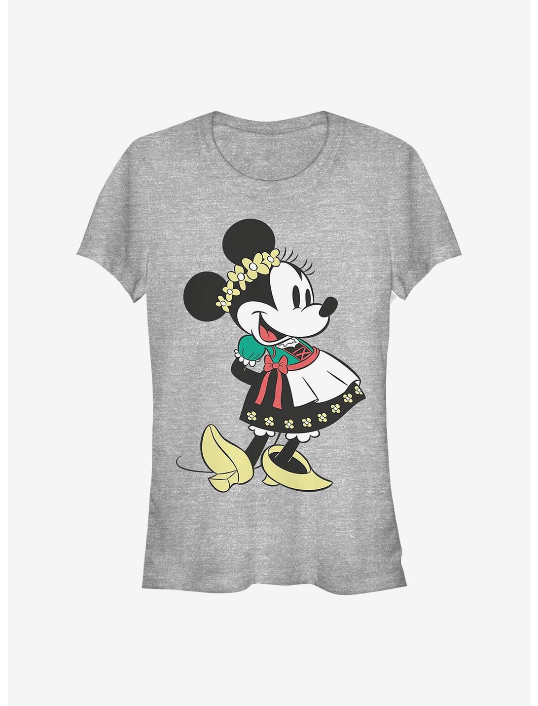 Disney Minnie Mouse Dirndl Basics Girls T-Shirt, ATH HTR, hi-res