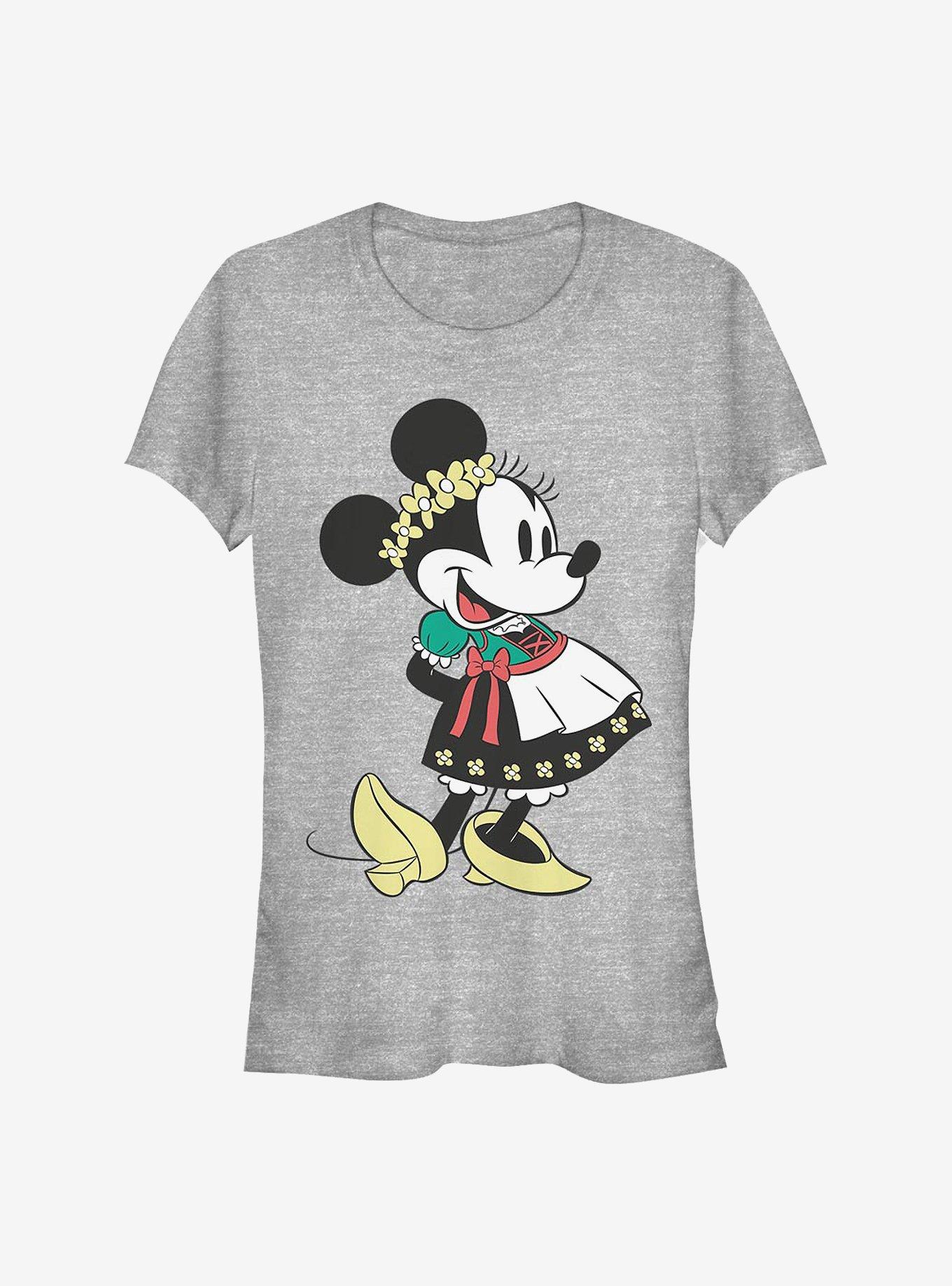 Disney Minnie Mouse Dirndl Basics Girls T-Shirt, ATH HTR, hi-res