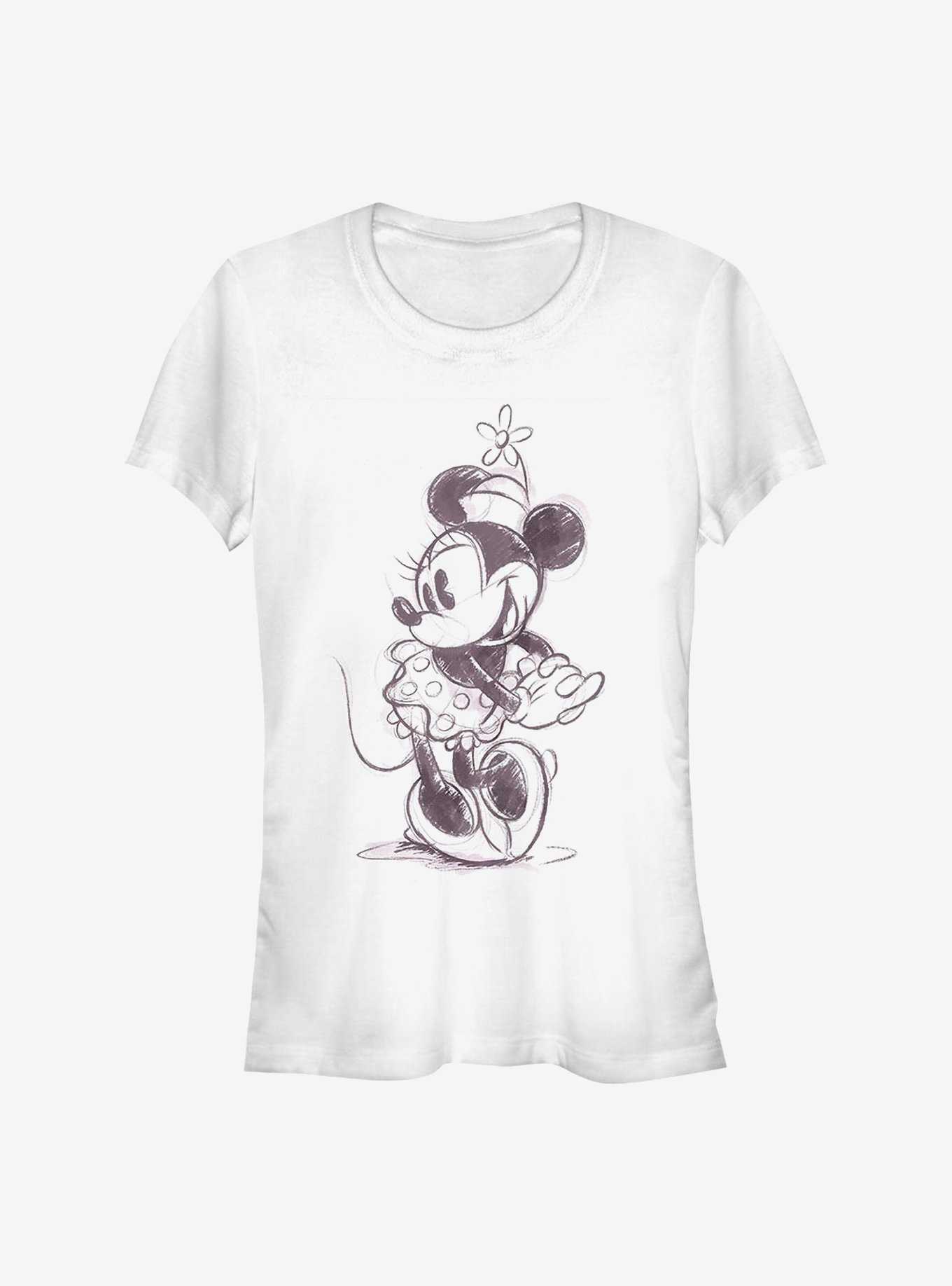 Disney Minnie Mouse Sketch Minnie Girls T-Shirt, , hi-res