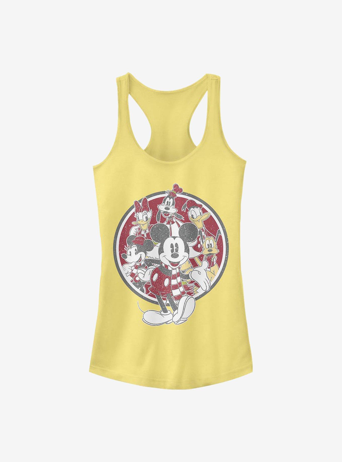 Hot Topic Disney Mickey Mouse & Friends Vintage Holiday Girls Tank
