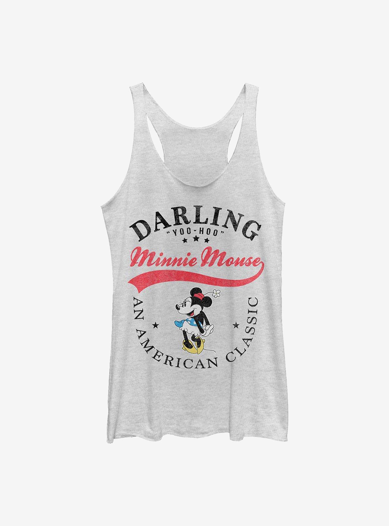 Disney Minnie Mouse Classic Minnie Girls Tank, WHITE HTR, hi-res