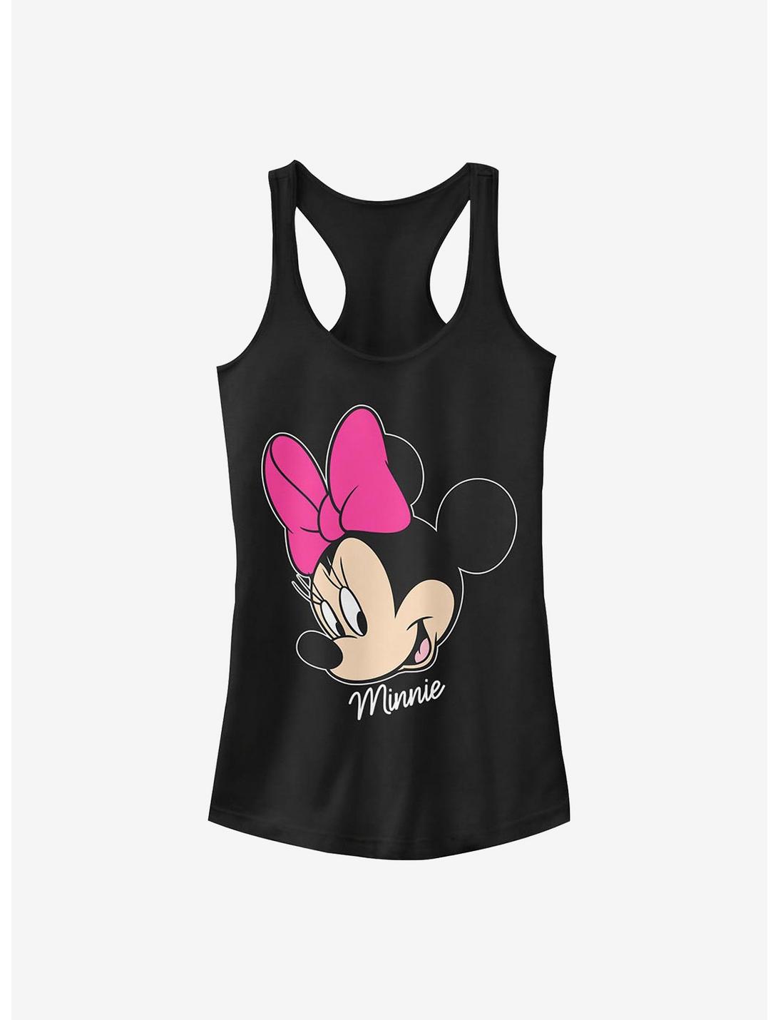 Disney Minnie Mouse Minnie Big Face Girls Tank, BLACK, hi-res