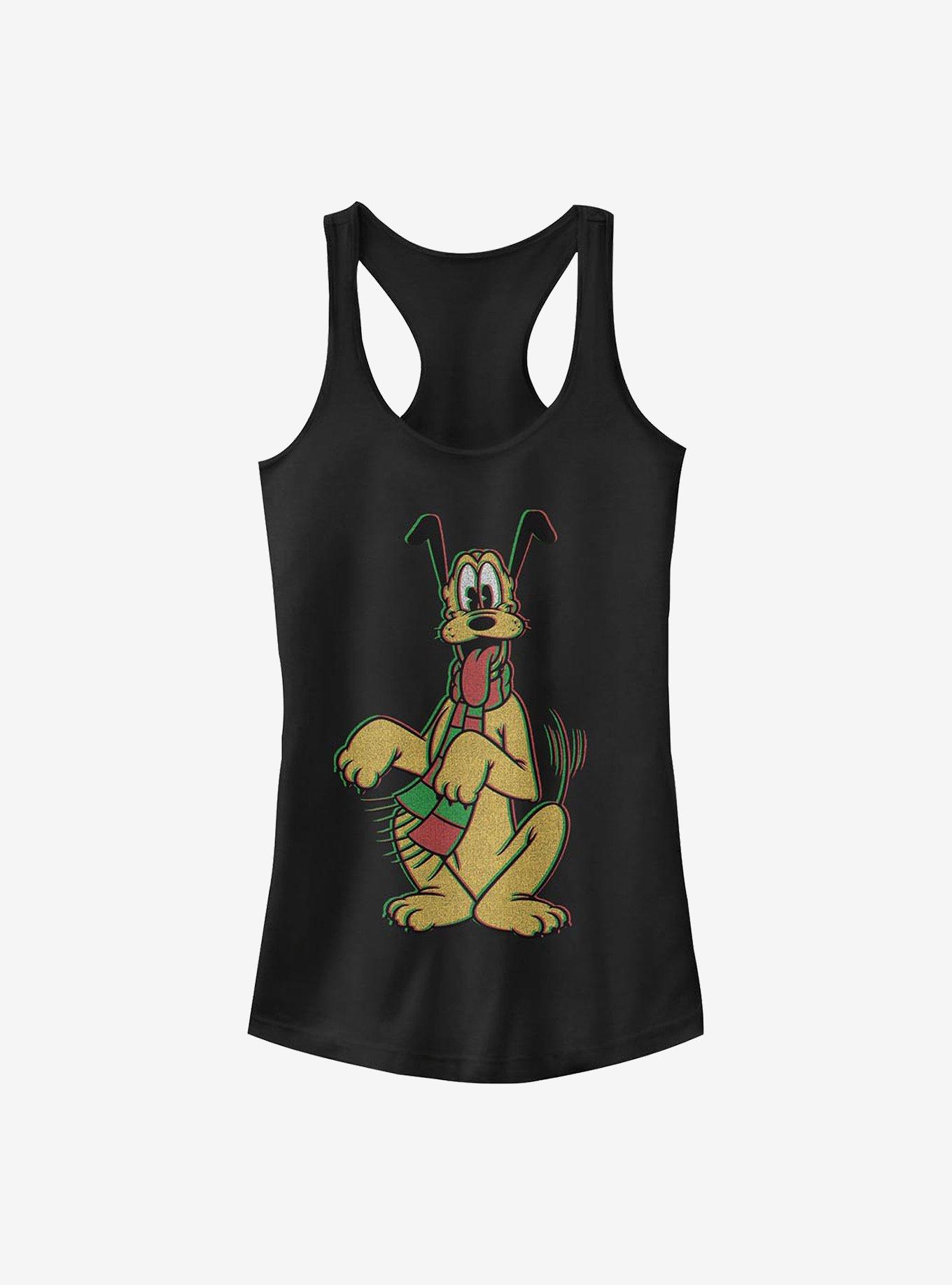 Disney Pluto Holiday Colors Girls Tank, BLACK, hi-res