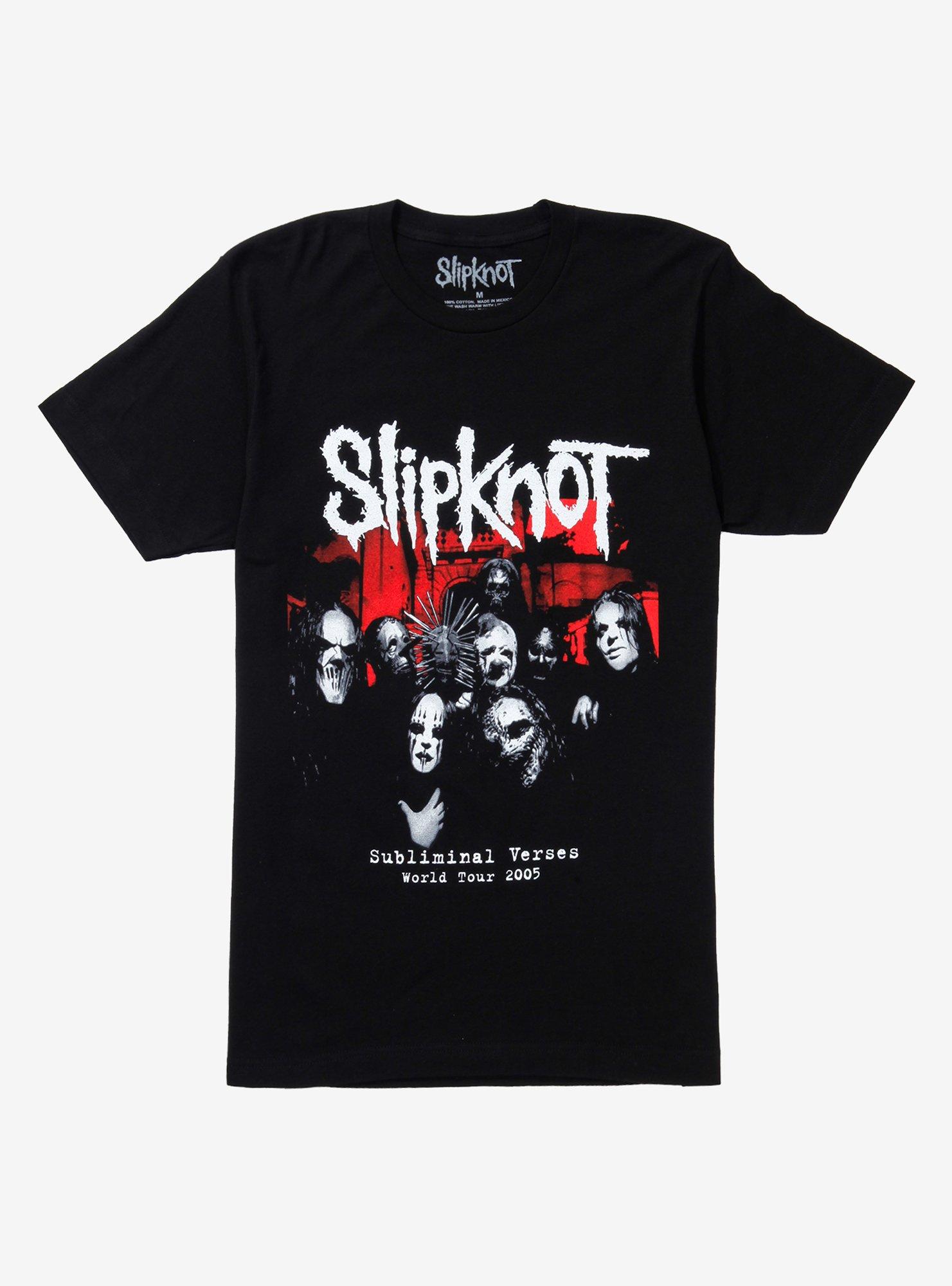 wine Take out ask Slipknot Subliminal Verse World Tour T-Shirt | Hot Topic