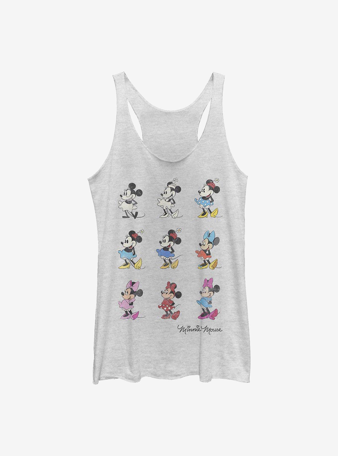 Disney Minnie Mouse Minnie Evolution Girls Tank, WHITE HTR, hi-res
