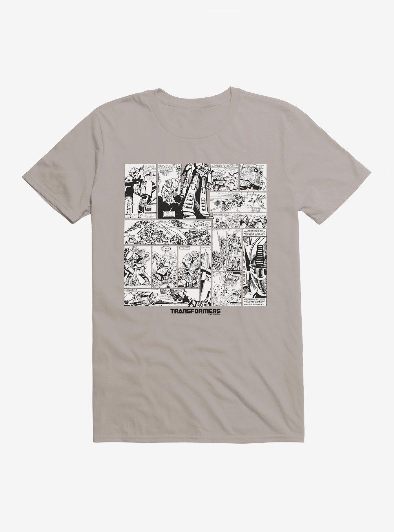 Transformers Comic Icon T-Shirt, LIGHT GREY, hi-res