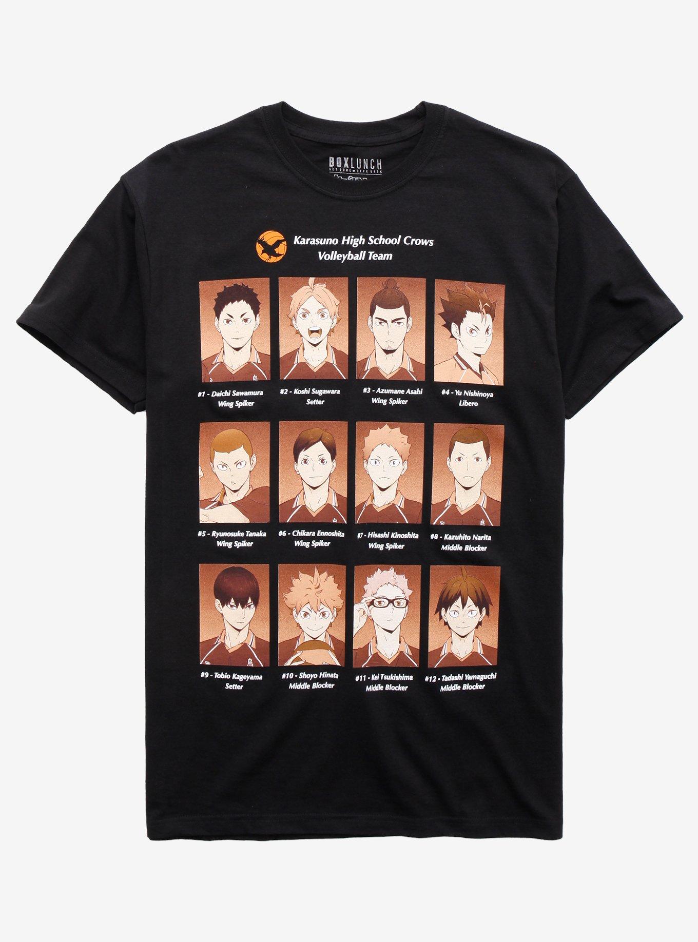 Haikyu!! Team Picture T-Shirt, BLACK, hi-res