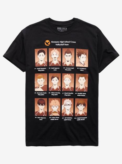 Haikyuu To The Top t shirt Size Large Unisex Boxlunch Exclusive