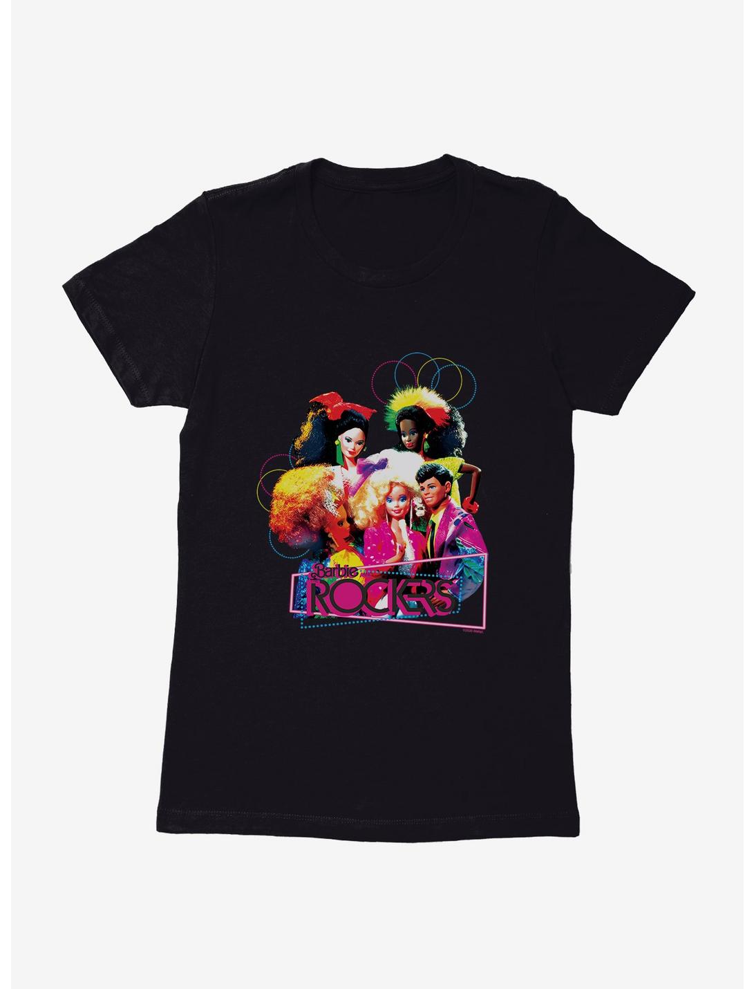 Barbie And The Rockers Neon Glam Womens T-Shirt, BLACK, hi-res