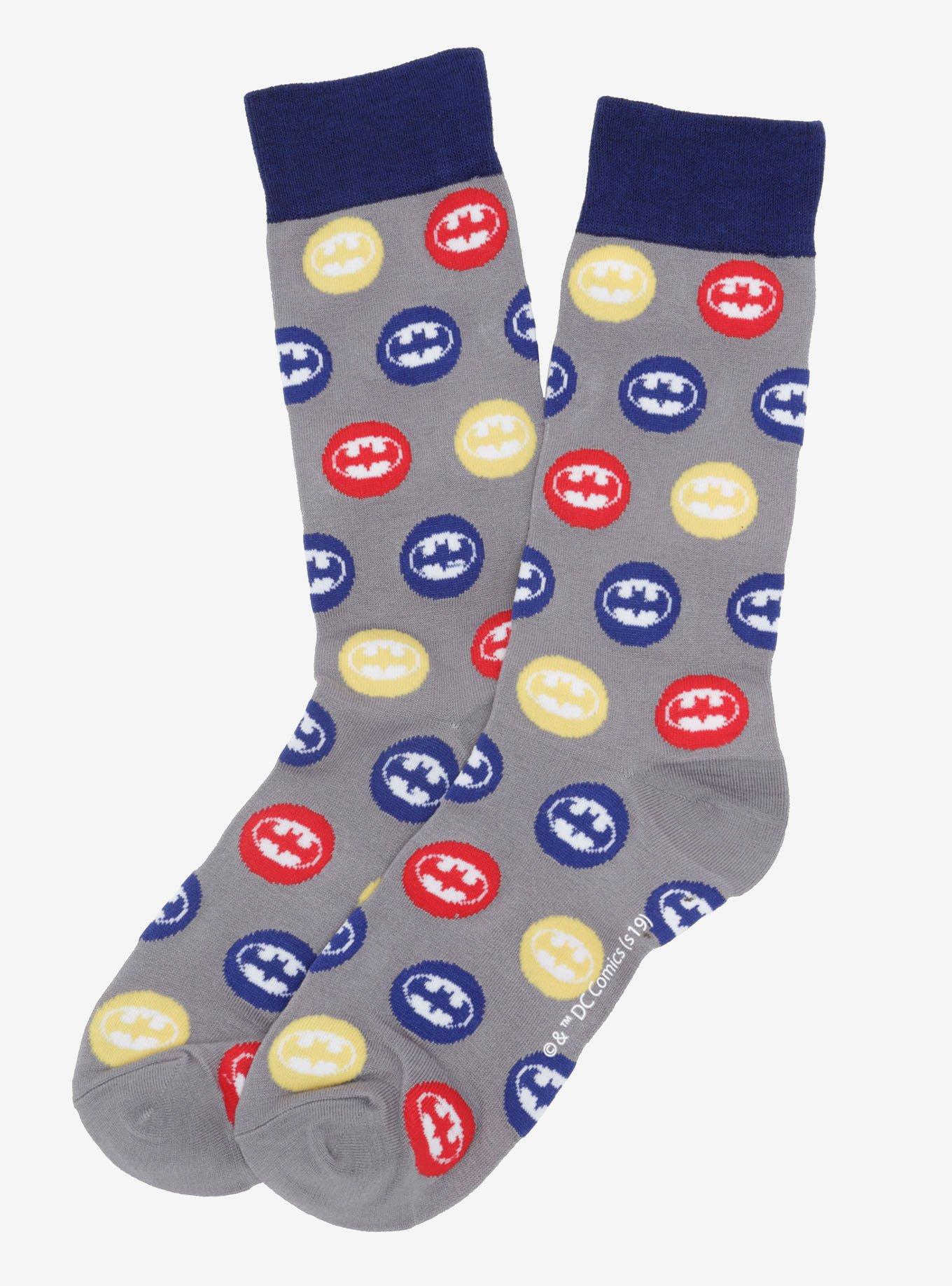 DC Comics Batman Dot Socks, , hi-res