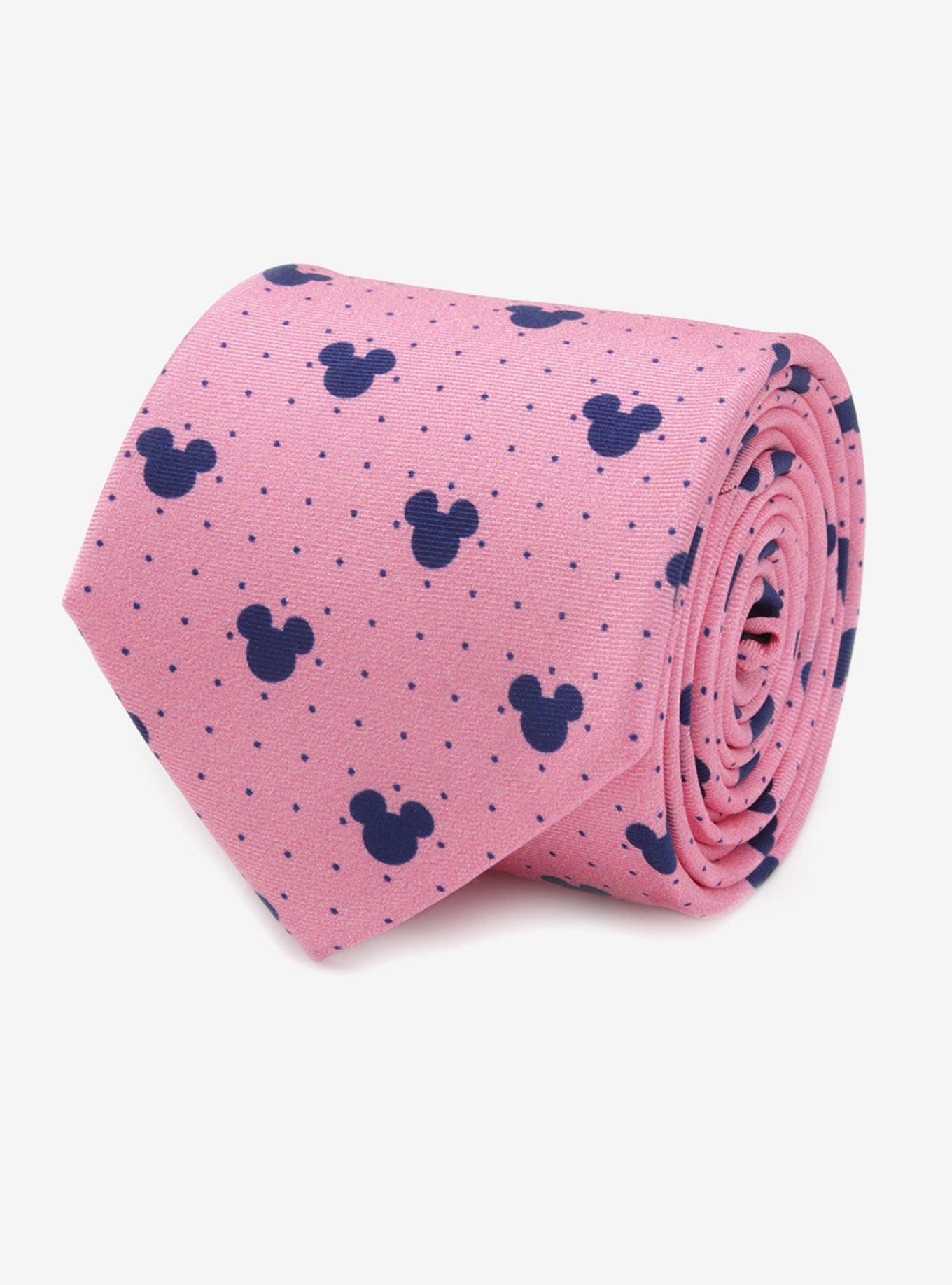 Disney Mickey Mouse Dot Pink Tie, , hi-res