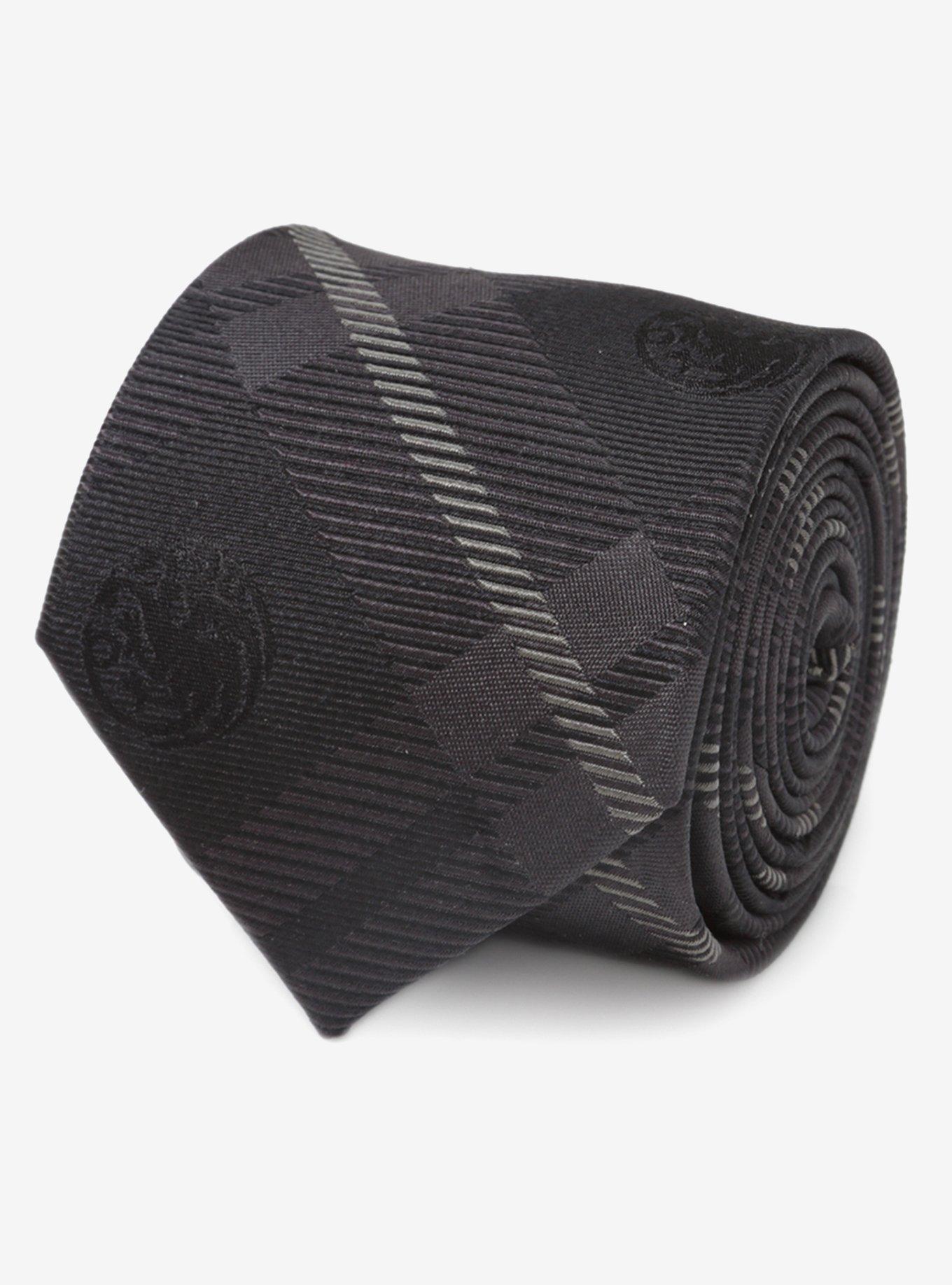 Game of Thrones Targaryen Dragon Black Plaid Silk Tie, , hi-res