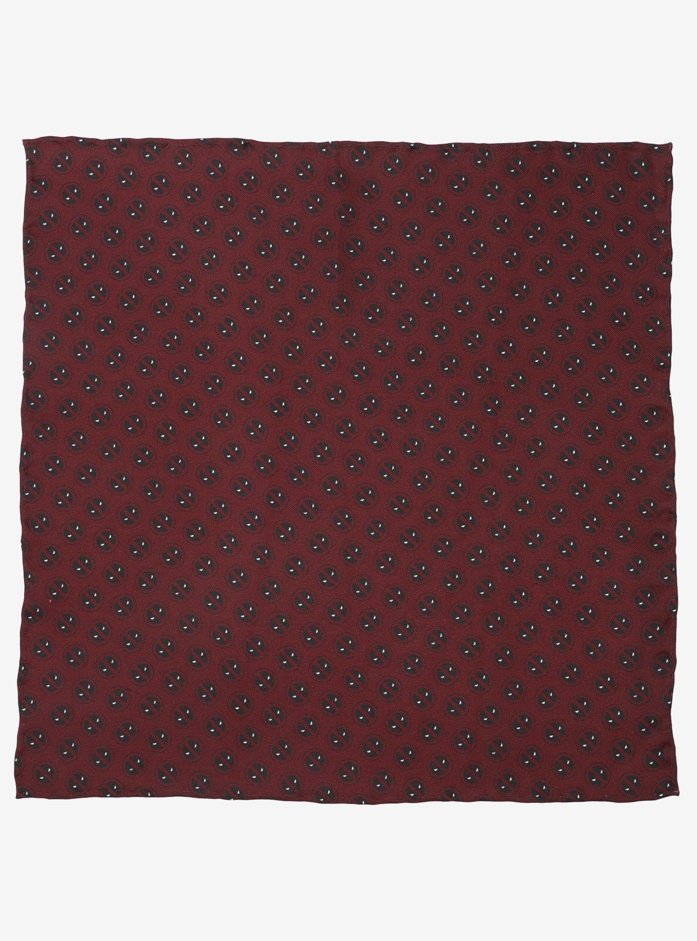 Marvel Deadpool Red Mask Silk Pocket Square, , hi-res