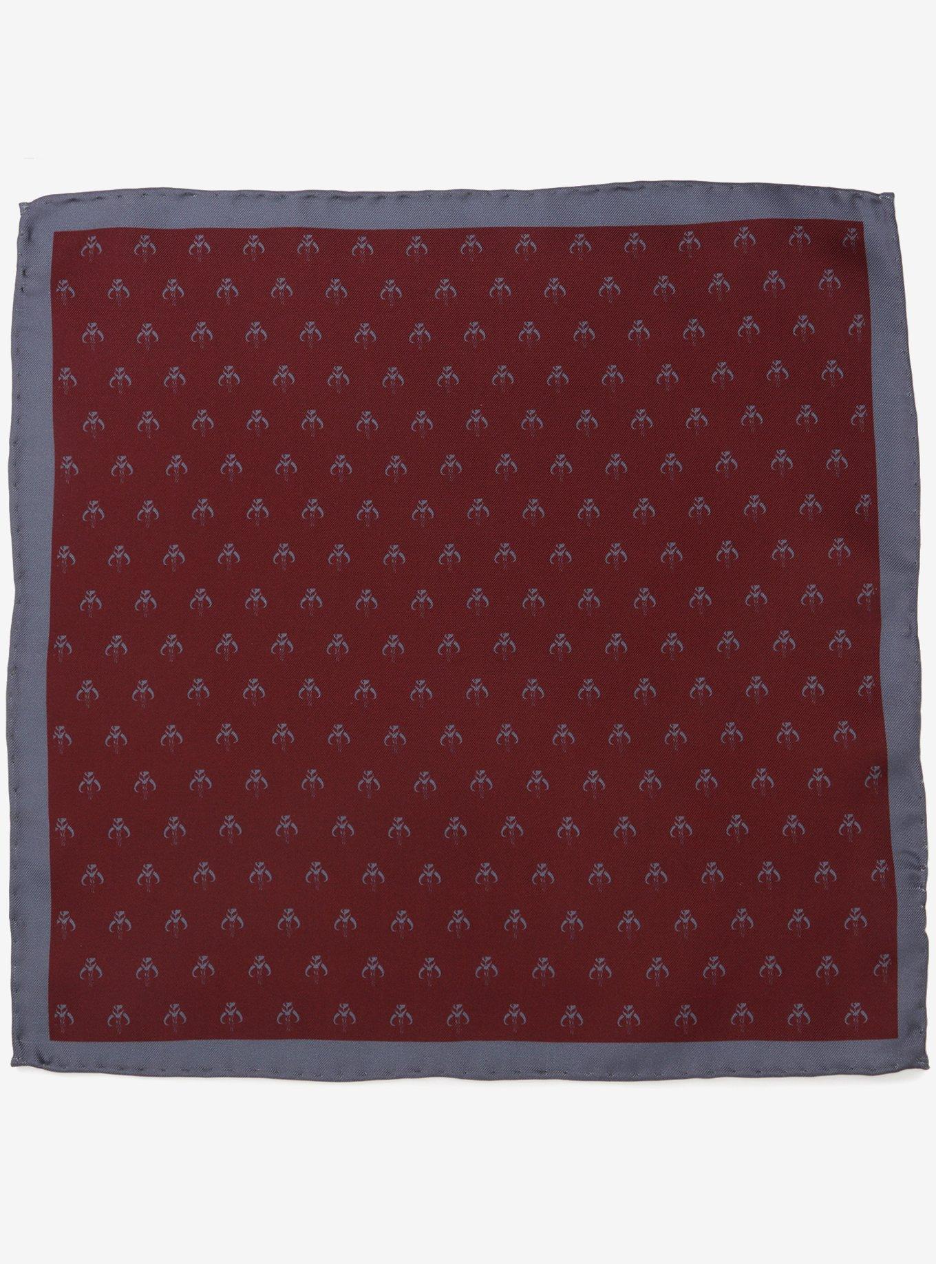 Star Wars The Mandalorian Red Silk Pocket Square, , hi-res