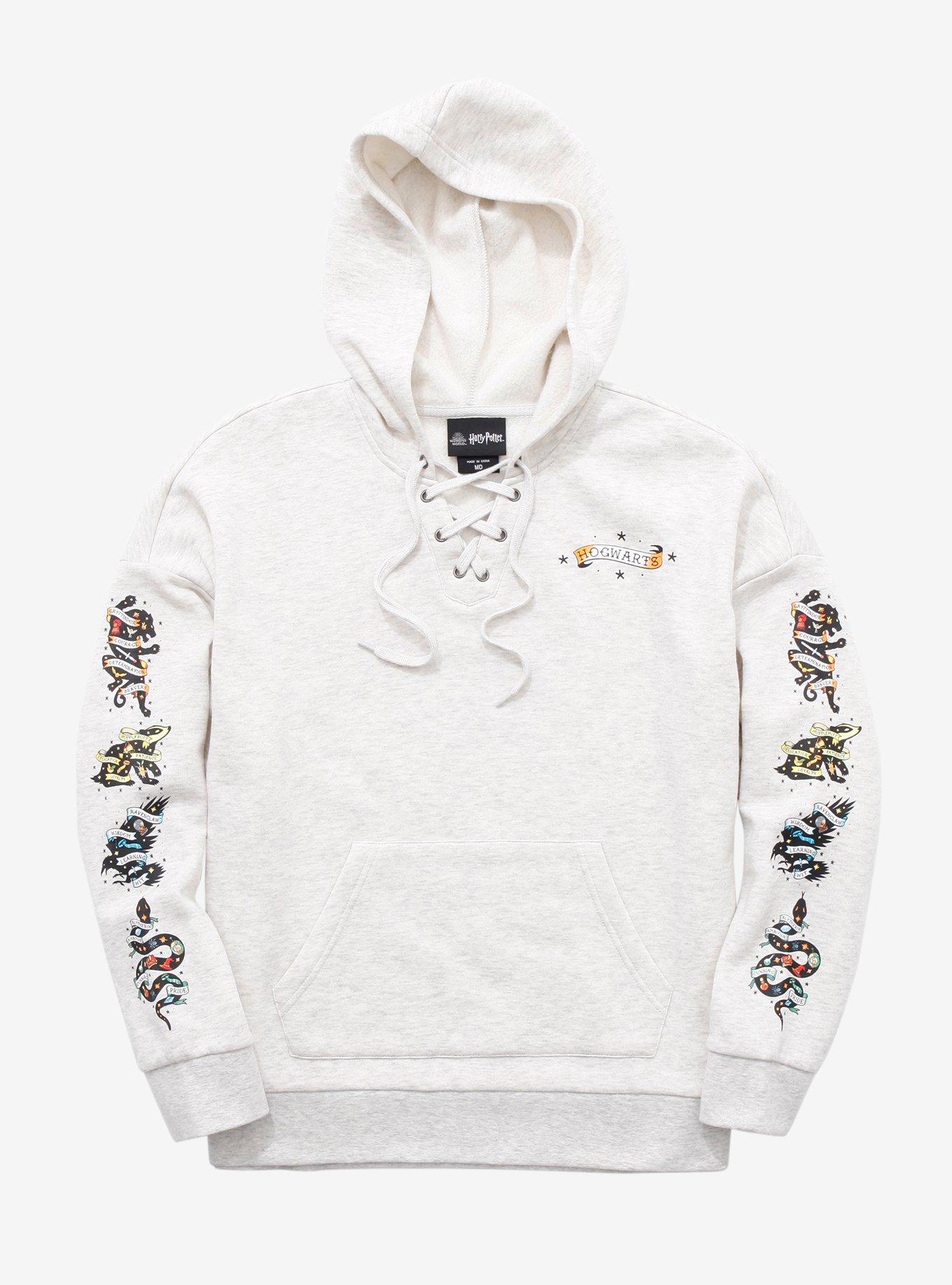 Harry Potter Animal Silhouettes Lace-Up Hoodie, MULTI, hi-res