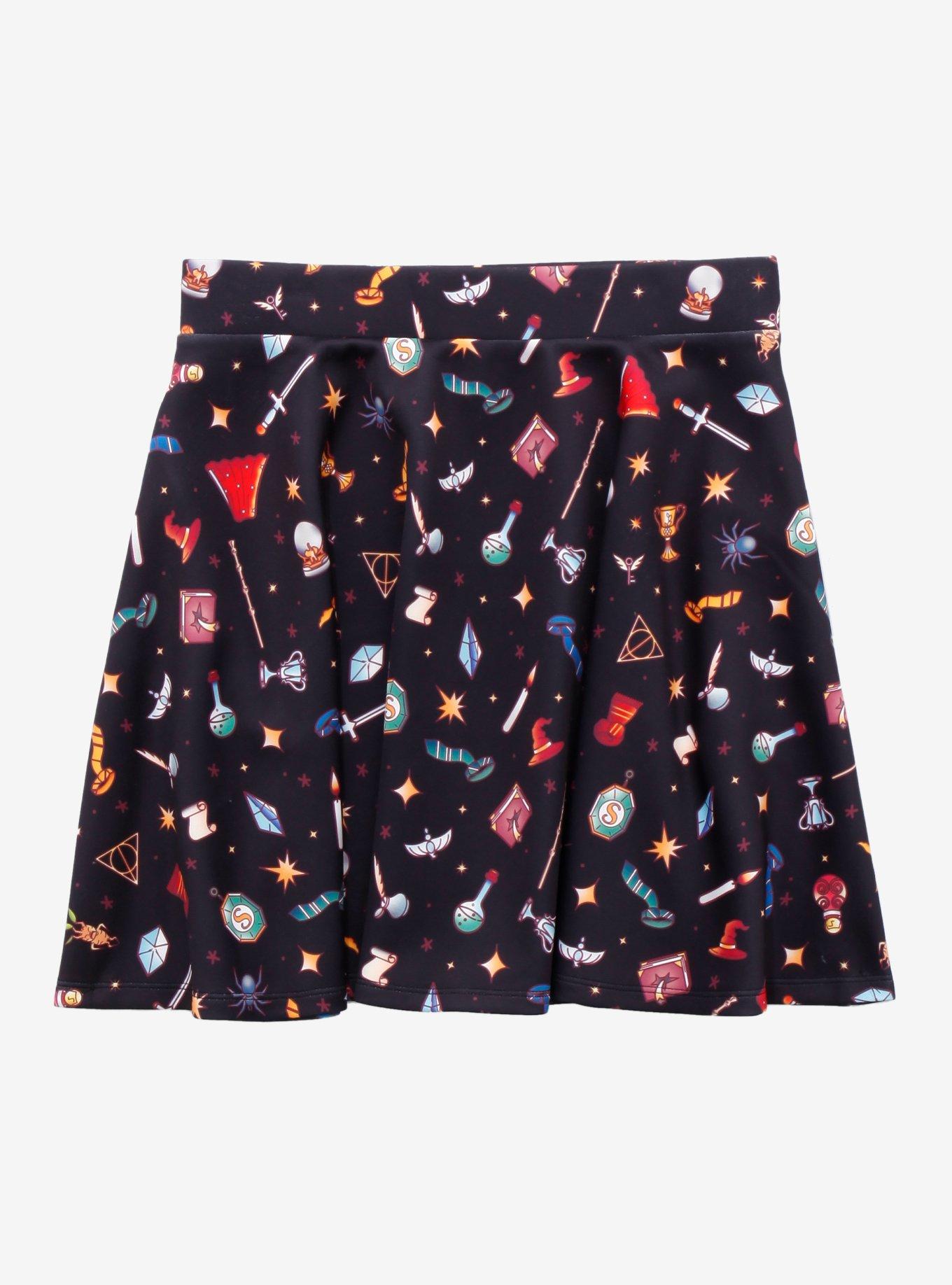 Harry Potter Icons Skater Skirt, MULTI, hi-res