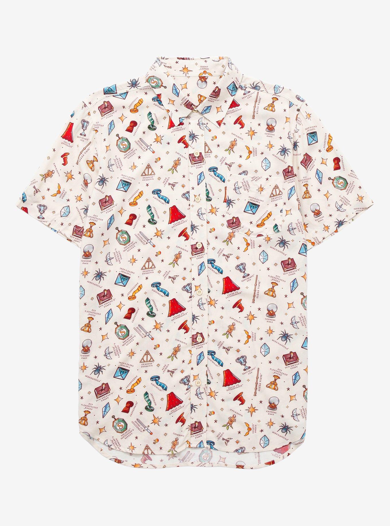 Harry Potter Icons Woven Button-Up, MULTI, hi-res