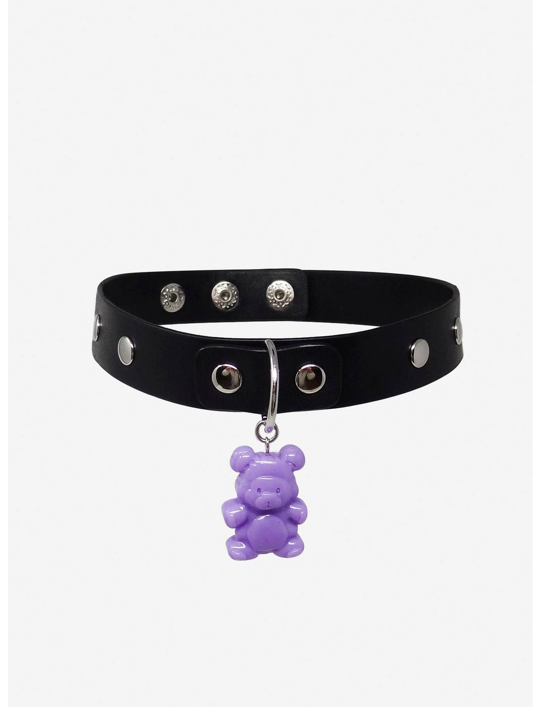 Purple Candy Bear Choker, , hi-res