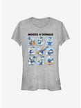 Disney Donald Duck Donald Moods Girls T-Shirt, ATH HTR, hi-res