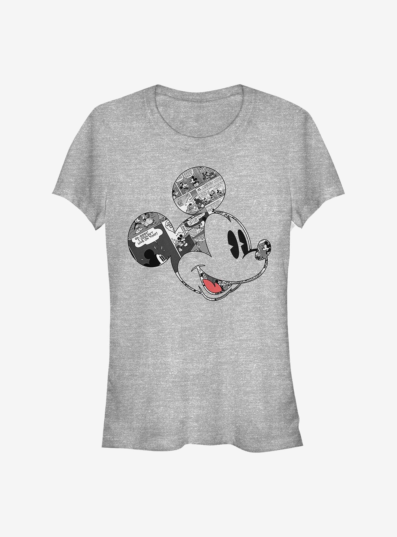 Disney Mickey Mouse Comic Mouse Girls T-Shirt, ATH HTR, hi-res