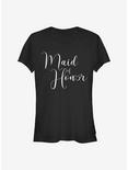 Disney Mickey Mouse Disney Mickey Mouse Maid Of Honor Girls T-Shirt, BLACK, hi-res