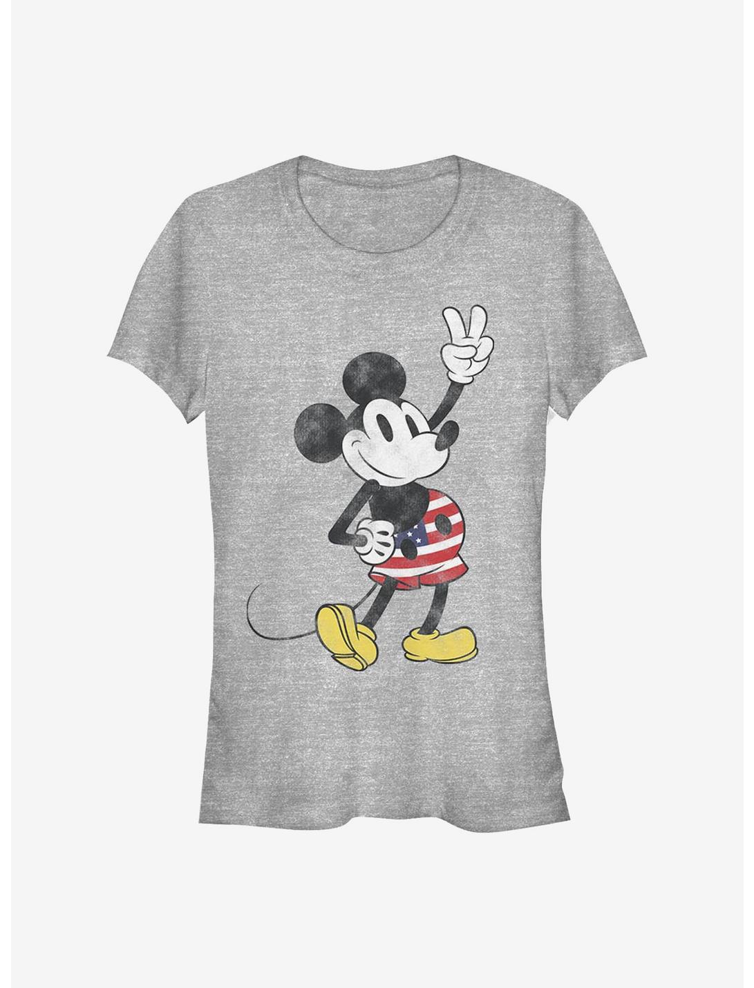Disney Mickey Mouse American Mouse Girls T-Shirt, ATH HTR, hi-res