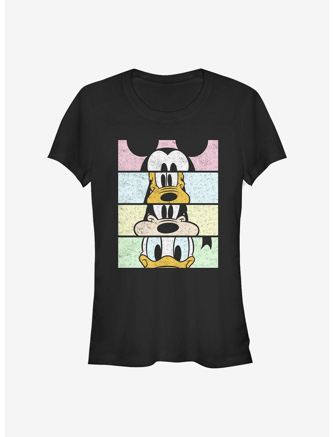 Disney Mickey Mouse Crew Faces Girls T-Shirt, BLACK, hi-res