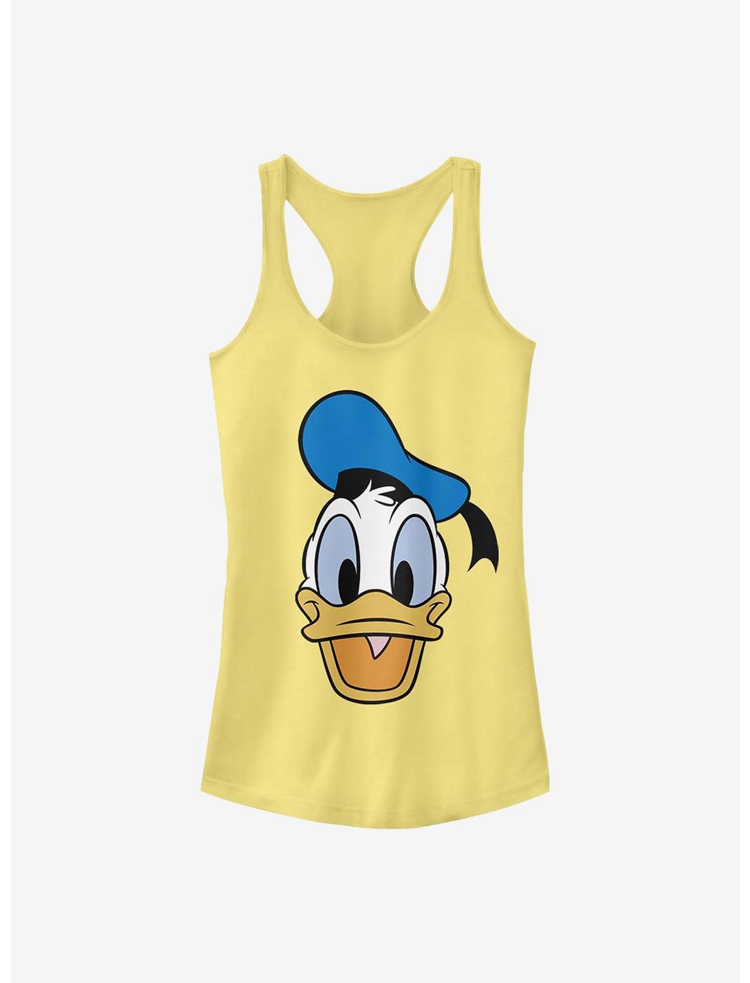 Disney Donald Duck Big Face Donald Girls Tank, BANANA, hi-res