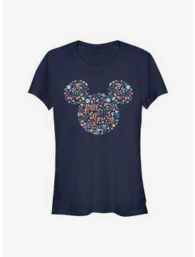 Disney Mickey Mouse Floral Ears Girls T-Shirt, , hi-res
