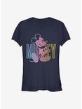 Disney Mickey Mouse Gradient Mickey Girls T-Shirt, NAVY, hi-res